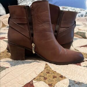 Sam Edelman Sz 10 Women's Brown Leather Ankle Boots
